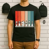 Retro Chess Pieces T-Shirt thumb 6