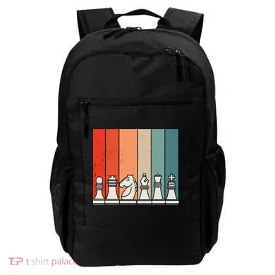 Retro Chess Pieces Backpack