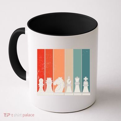 Retro Chess Pieces Coffee Mug