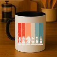 Retro Chess Pieces Coffee Mug thumb 4