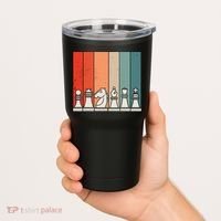 Retro Chess Pieces Tumbler thumb 2