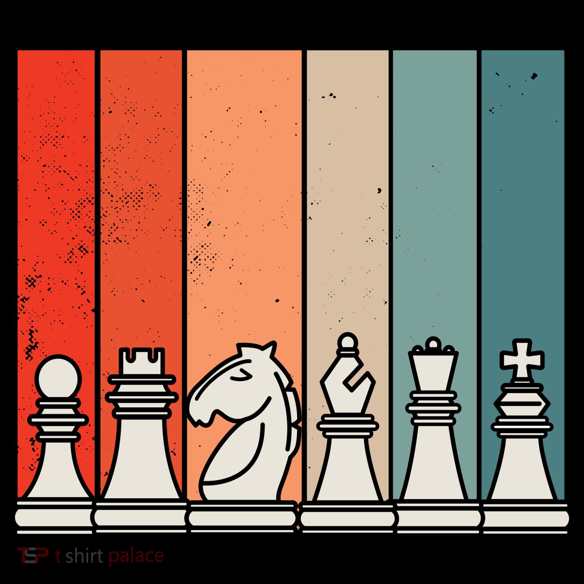 Retro Chess Pieces Ornament