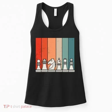 Retro Chess Pieces Women's Tank Top