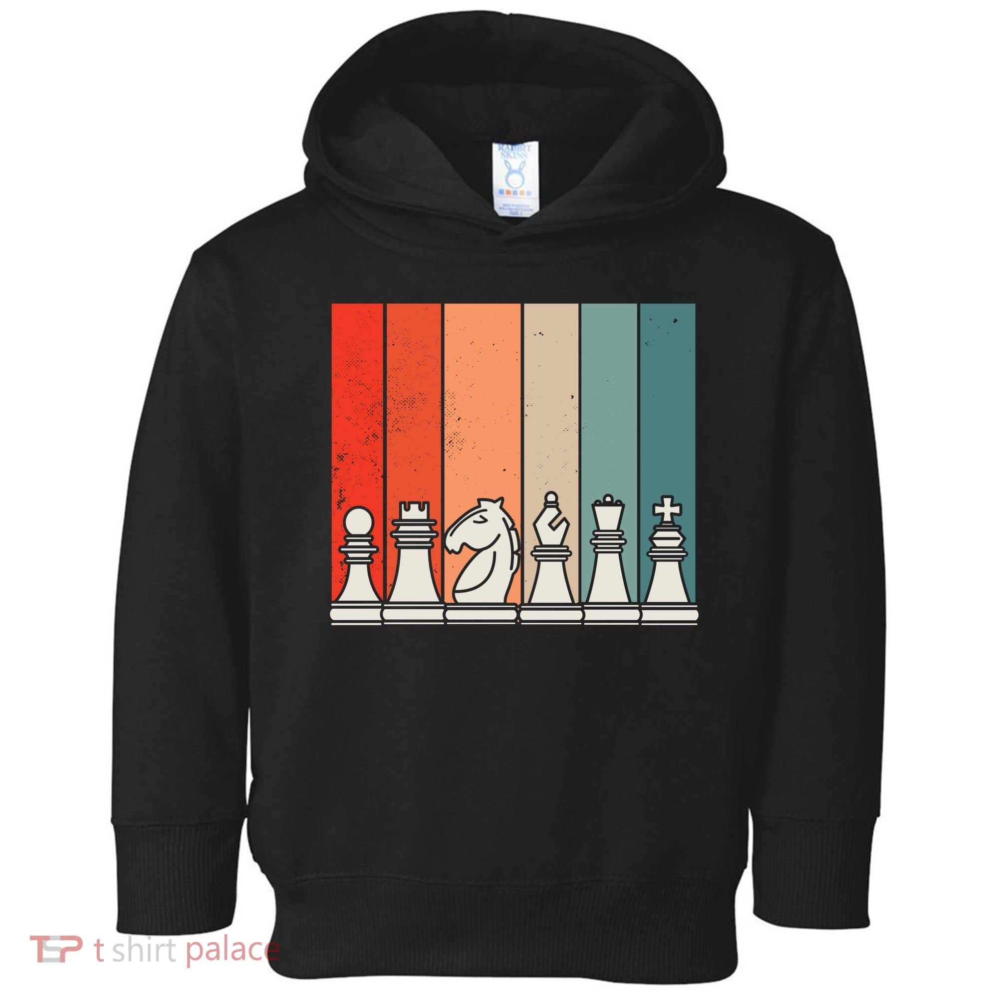Retro Chess Pieces Toddler Hoodie