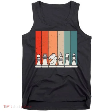 Retro Chess Pieces Tank Top