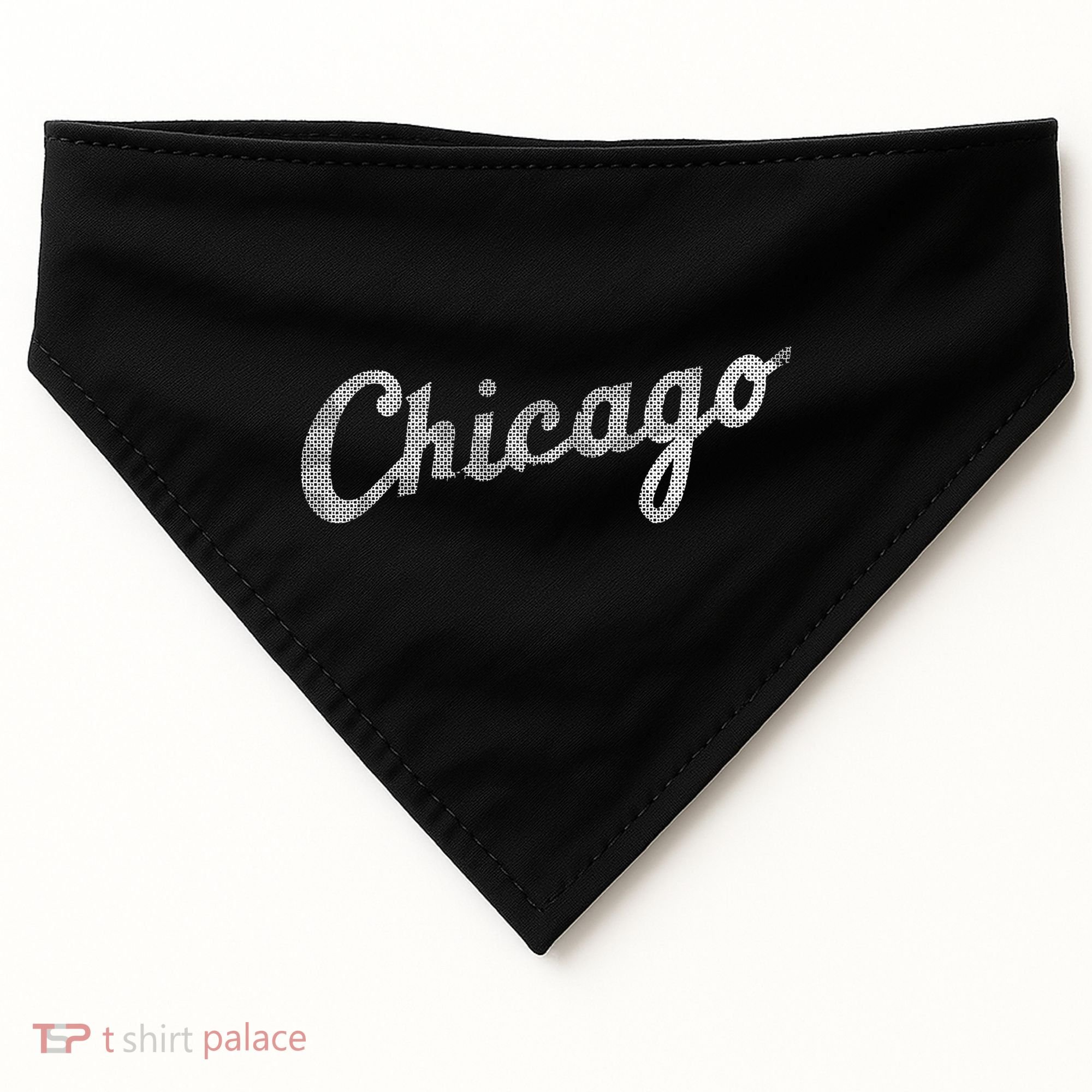 Retro Chicago Team Sports Logo USA-Made Doggie Bandana