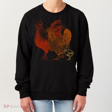 Retro Chickens Women's Sweatshirt
