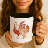 Retro Chickens Coffee Mug thumb 3