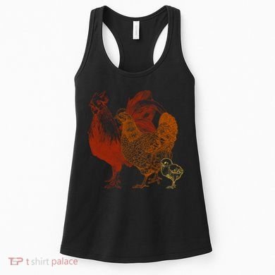 Retro Chickens Women's Tank Top