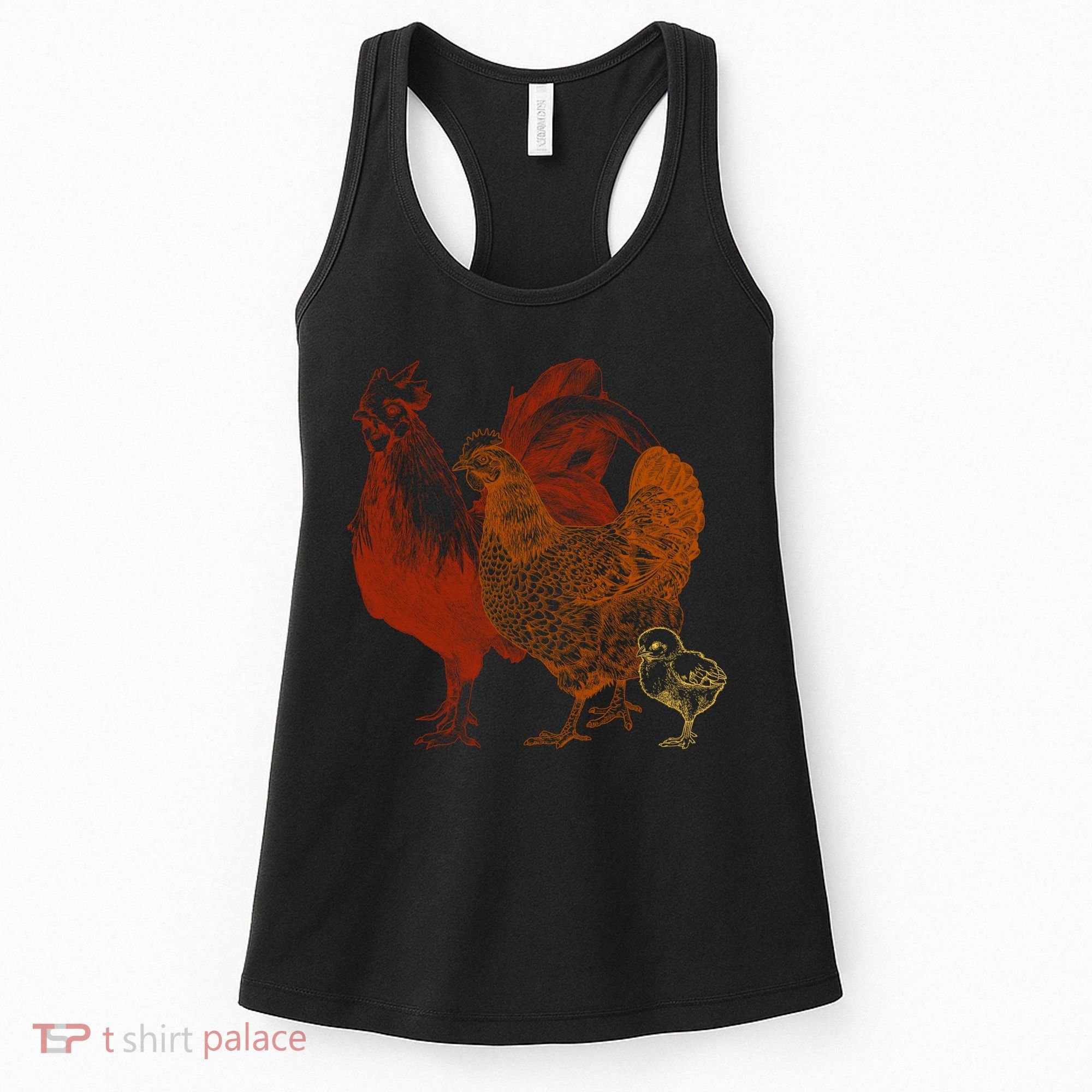 Retro Chickens Women's Tank Top