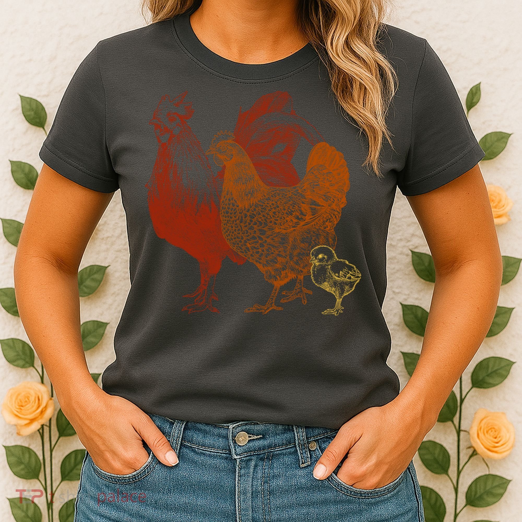 Retro Chickens Women's T-Shirt