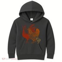 Retro Chickens Kids Hoodie thumb 0