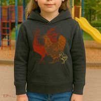 Retro Chickens Kids Hoodie thumb 3