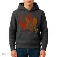 Retro Chickens Kids Hoodie thumb 4