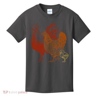 Retro Chickens Kids T-Shirt