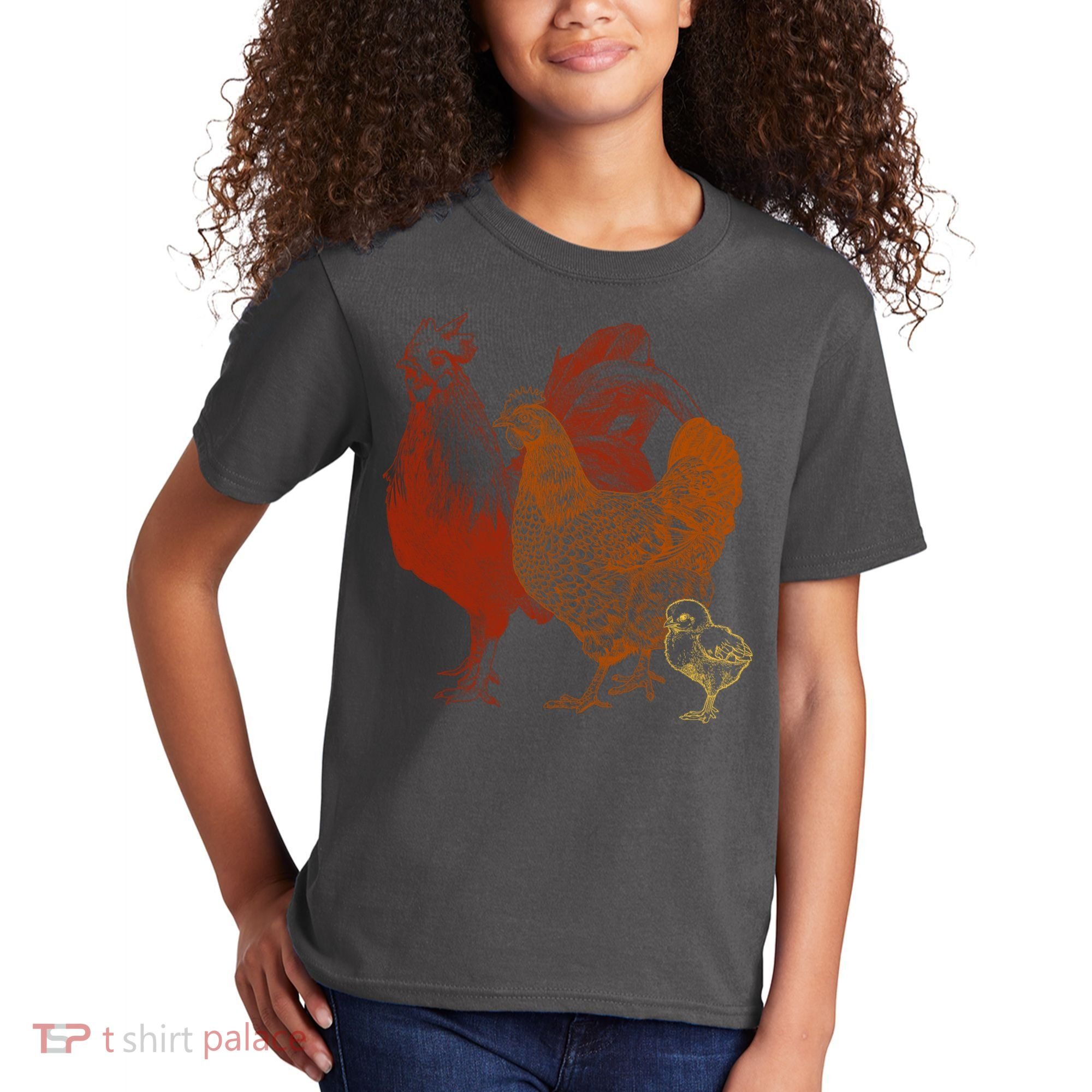 Retro Chickens Kids T-Shirt