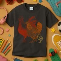 Retro Chickens Kids T-Shirt thumb 3