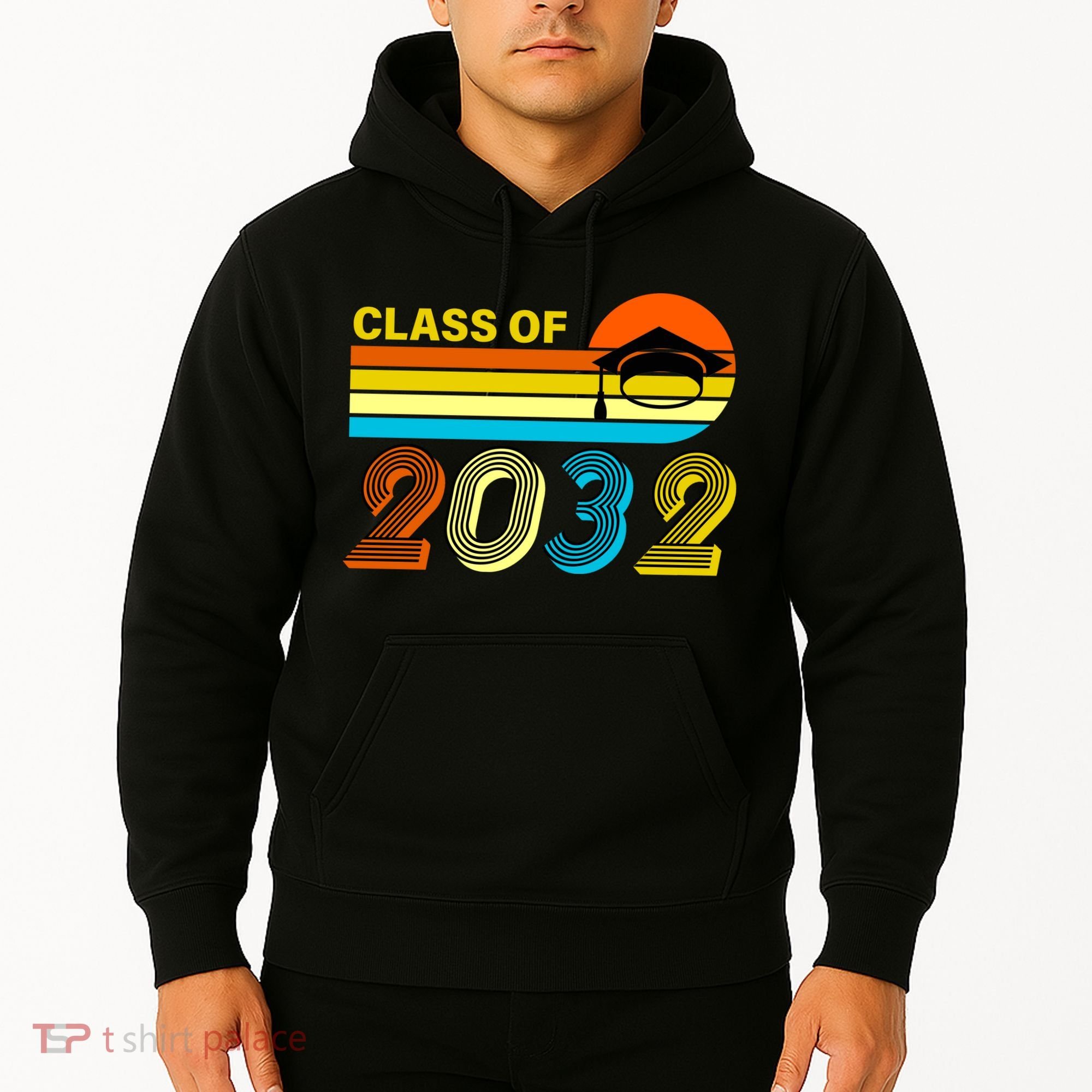 Retro Class of 2032 Future Graduate Hoodie