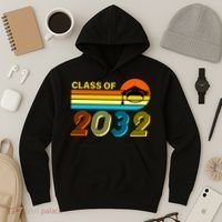 Retro Class of 2032 Future Graduate Hoodie thumb 3