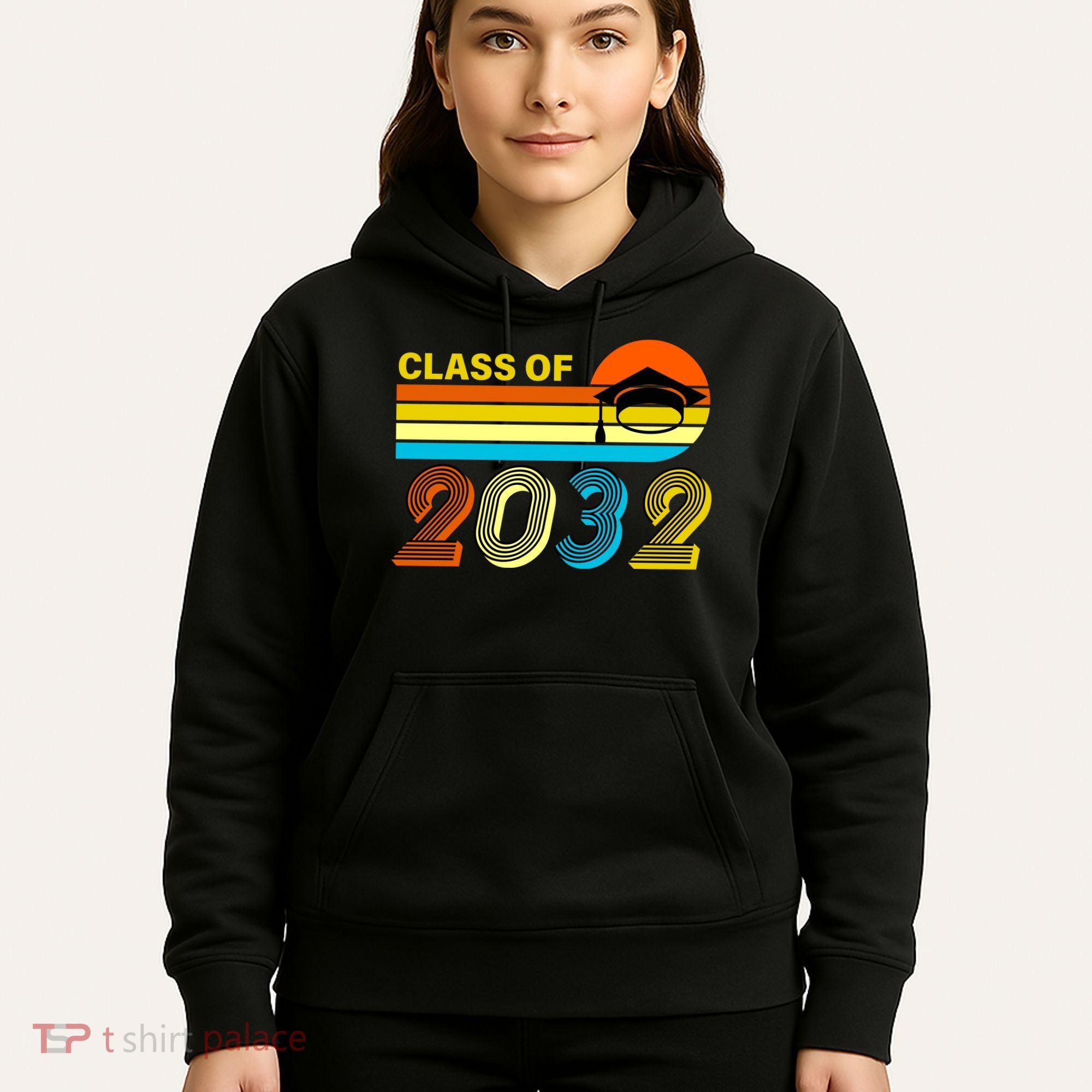 Retro Class of 2032 Future Graduate Hoodie