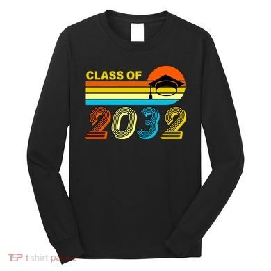 Retro Class of 2032 Future Graduate Long Sleeve Shirt