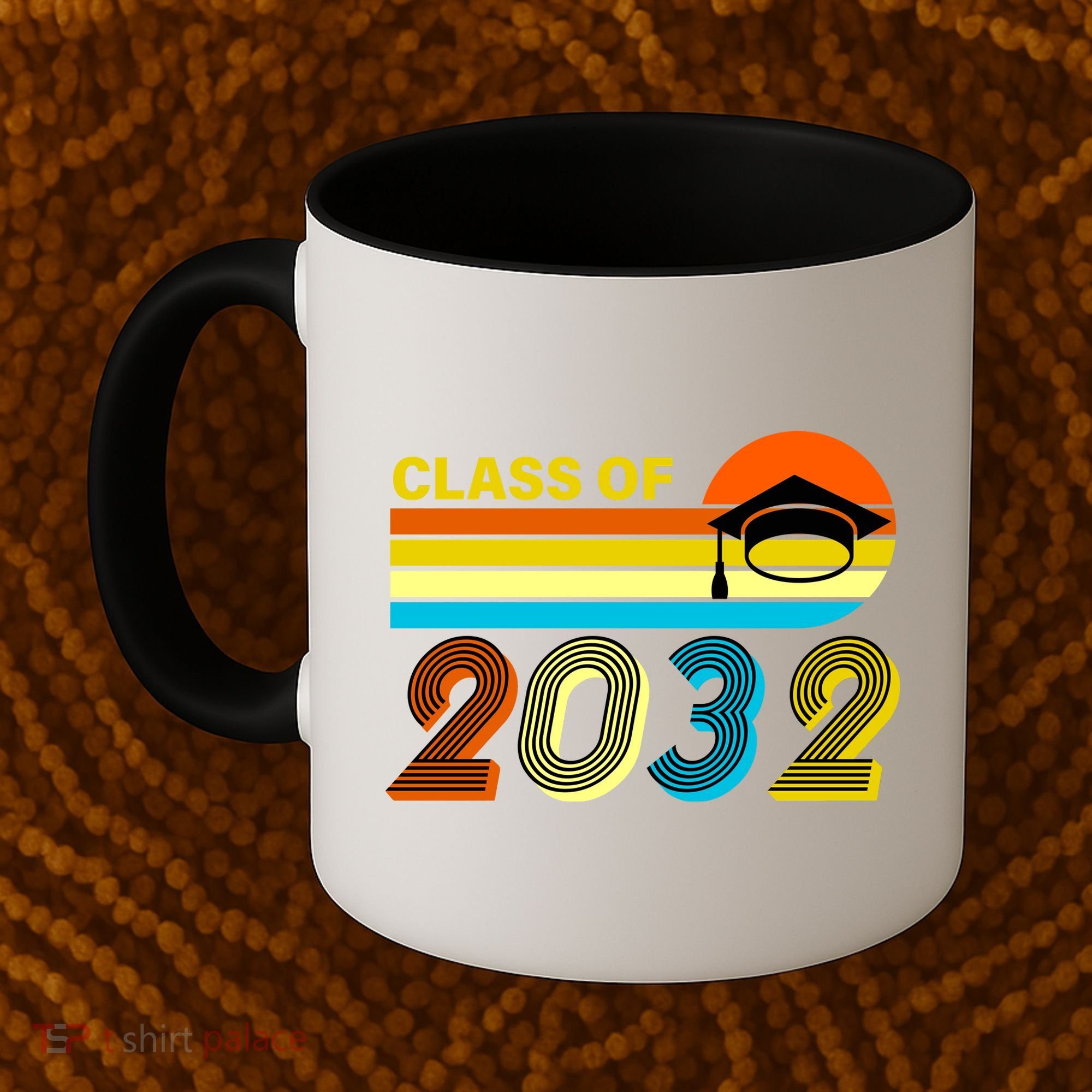 Retro Class of 2032 Future Graduate Coffee Mug