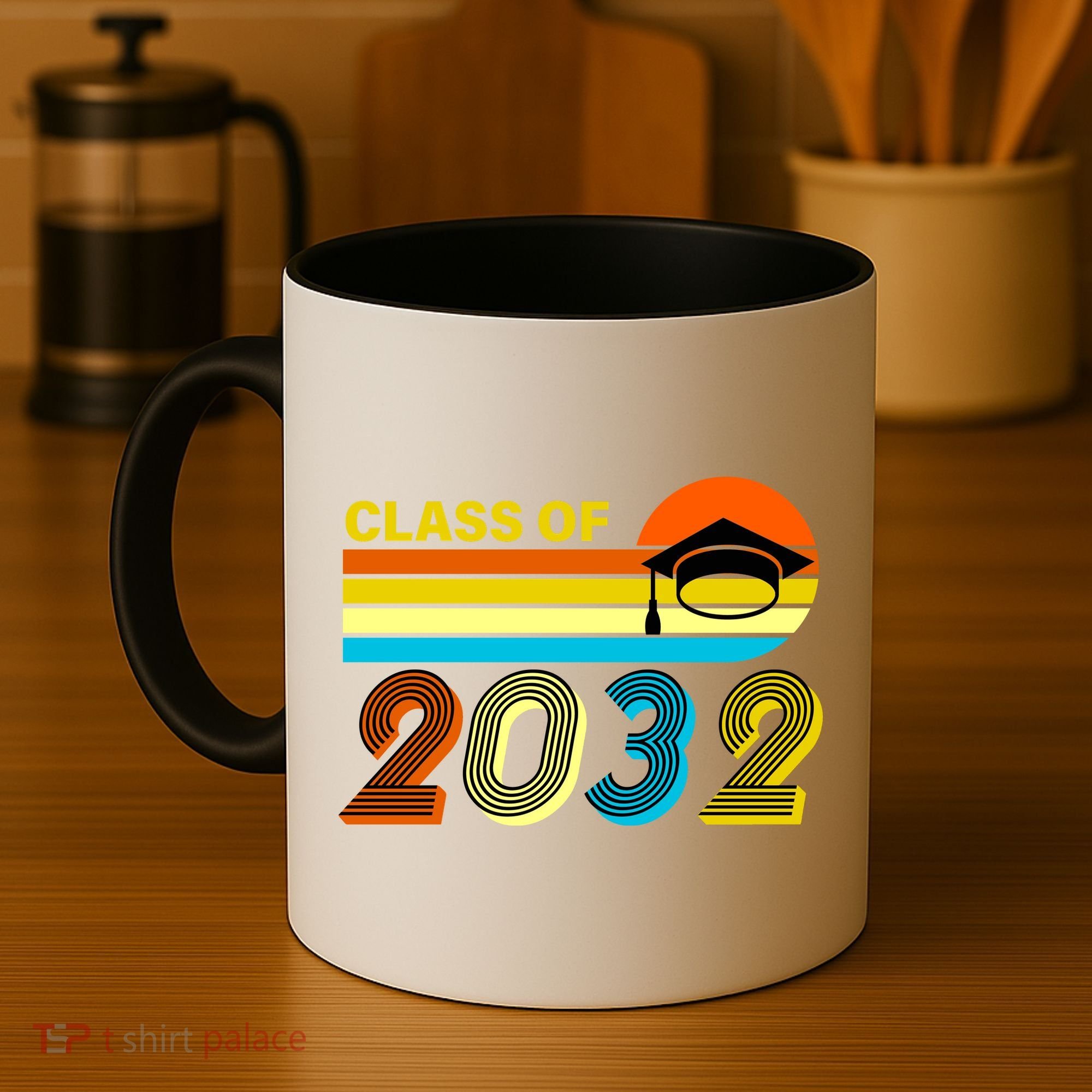 Retro Class of 2032 Future Graduate Coffee Mug