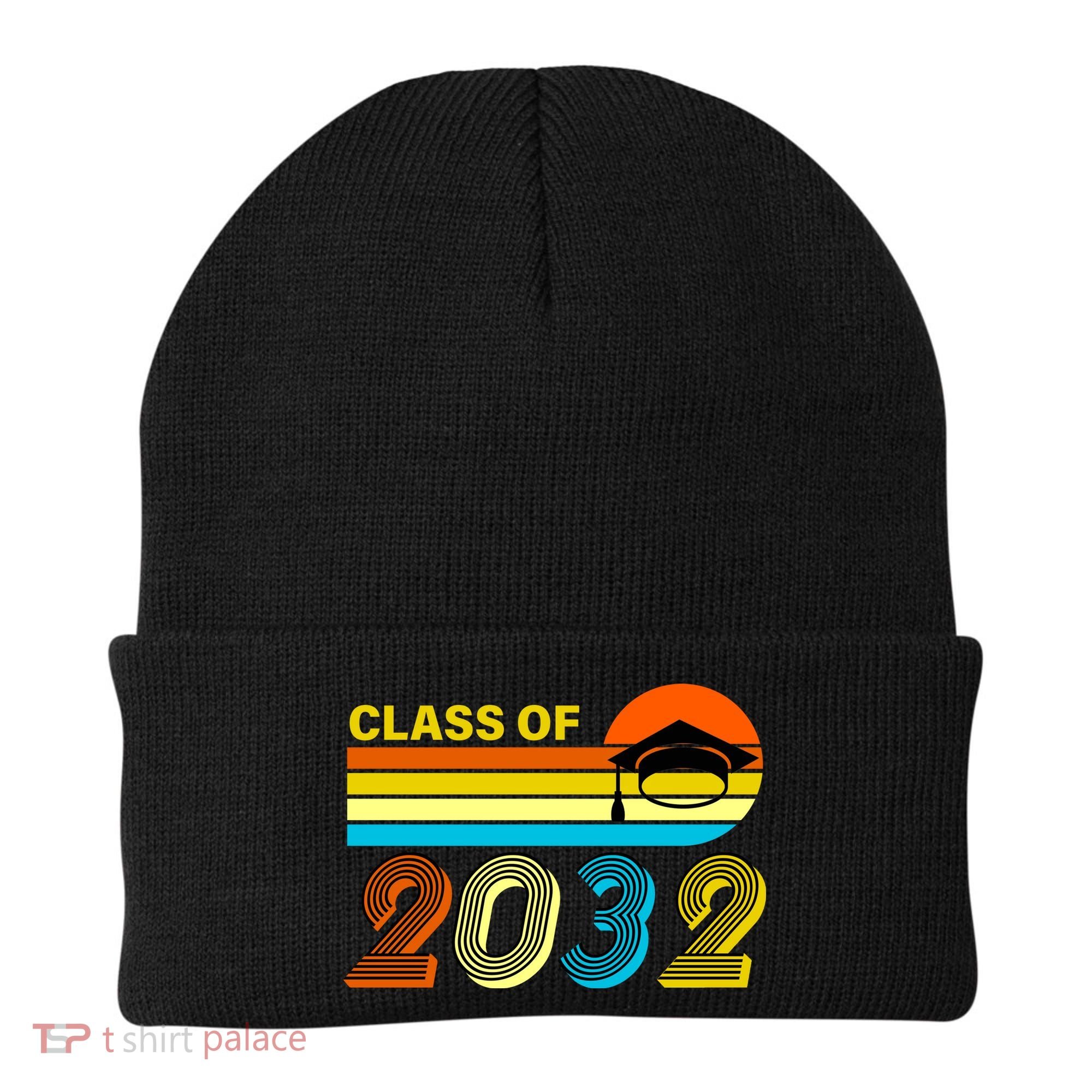 Retro Class of 2032 Future Graduate Beanie