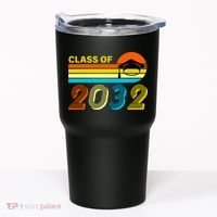 Retro Class of 2032 Future Graduate Tumbler thumb 0