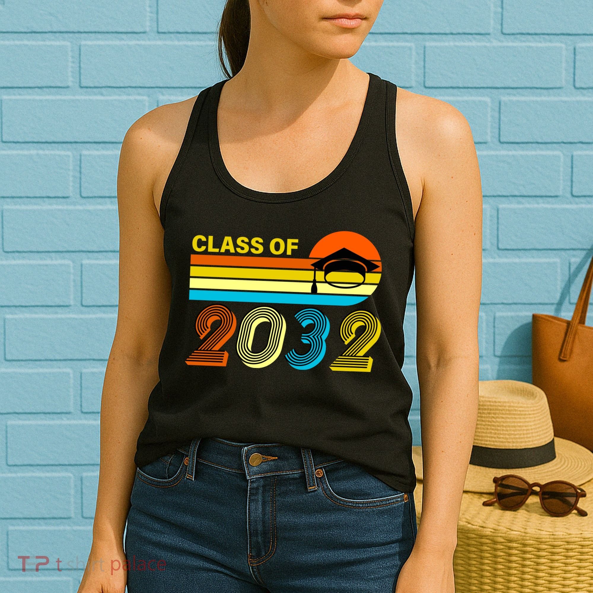 Retro Class of 2032 Future Graduate Women's Tank Top