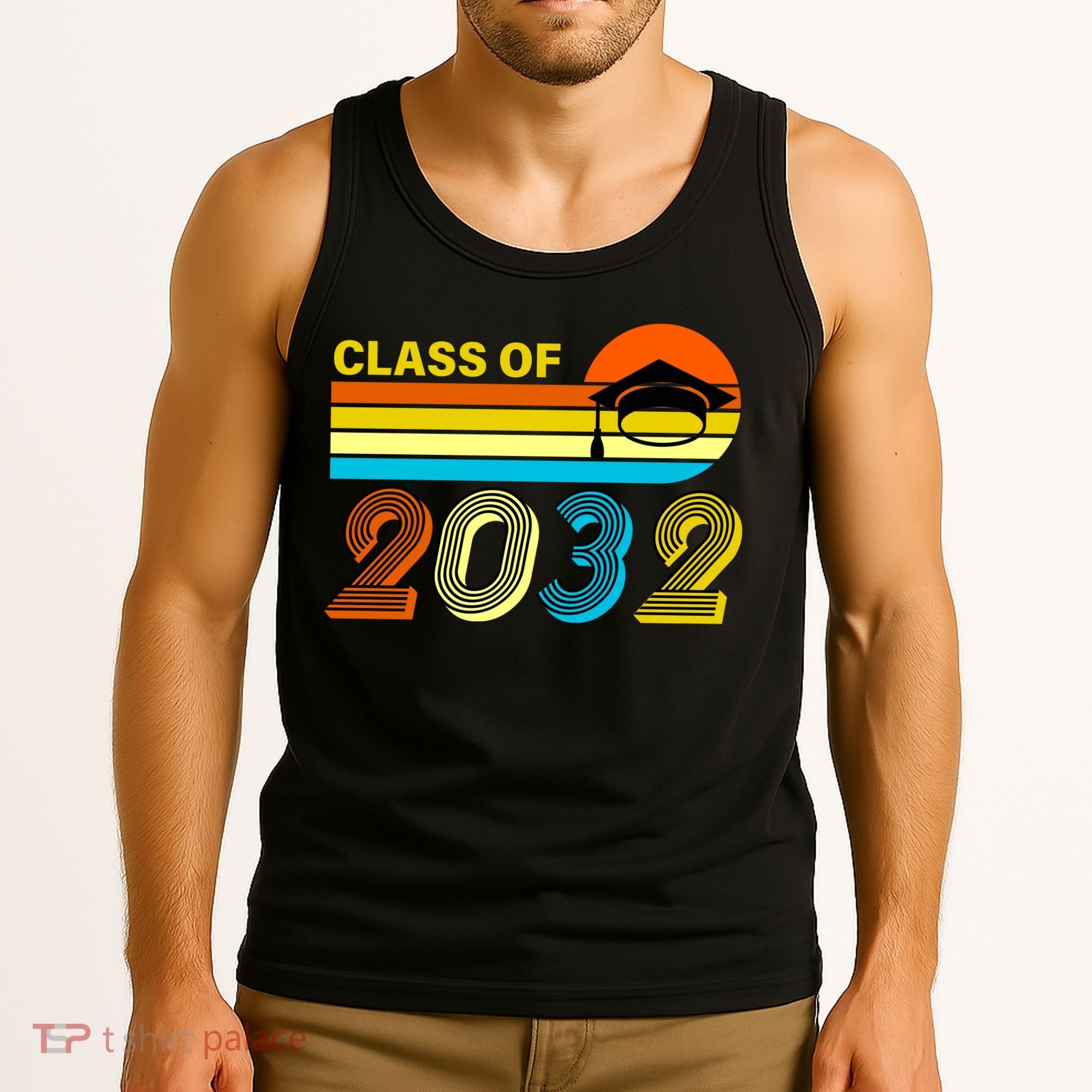 Retro Class of 2032 Future Graduate Tank Top