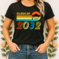 Retro Class of 2032 Future Graduate Women's T-Shirt thumb 2