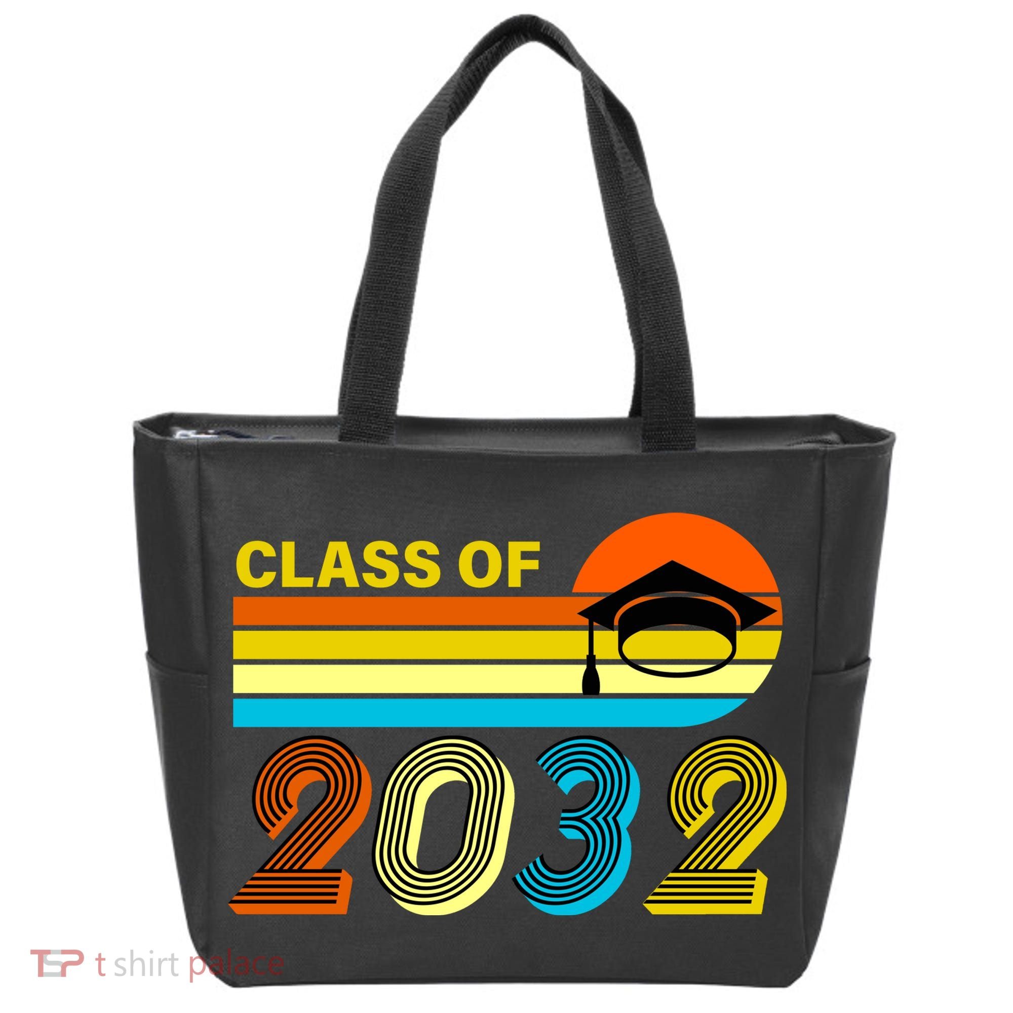 Retro Class of 2032 Future Graduate Tote Bag