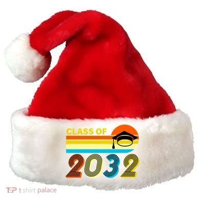 Retro Class of 2032 Future Graduate Santa Hat