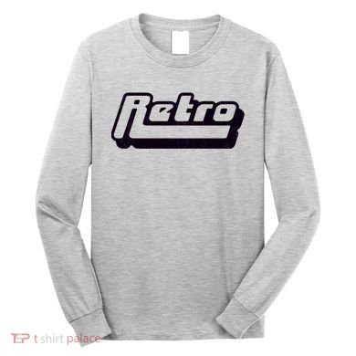 Retro Classic Style Logo Long Sleeve Shirt