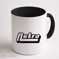 Retro Classic Style Logo Coffee Mug thumb 1
