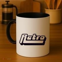 Retro Classic Style Logo Coffee Mug thumb 4