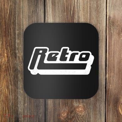 Retro Classic Style Logo Coaster