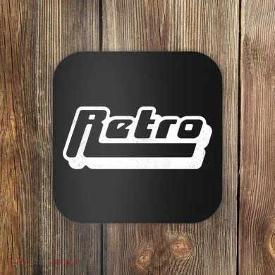 Retro Classic Style Logo Coaster