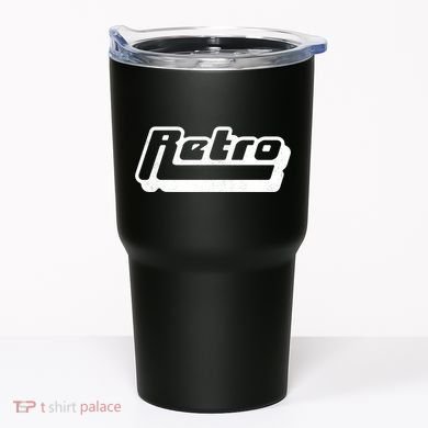 Retro Classic Style Logo Tumbler