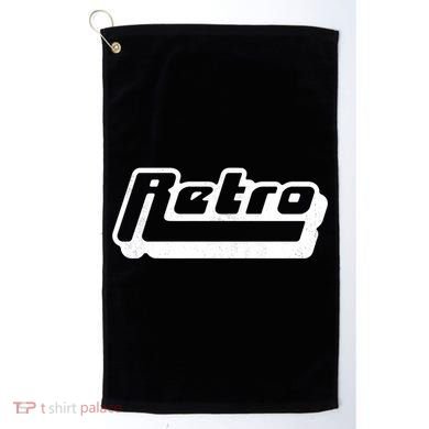 Retro Classic Style Logo Golf Towel
