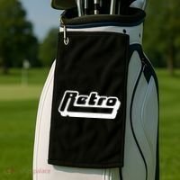 Retro Classic Style Logo Golf Towel thumb 2