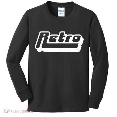 Retro Classic Style Logo Kids Long Sleeve Shirt