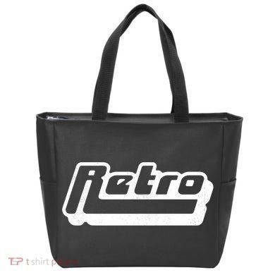 Retro Classic Style Logo Tote Bag