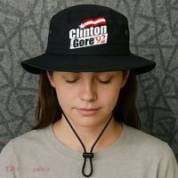 Retro Clinton Gore 1992 Election Bucket Hat thumb 3