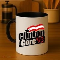 Retro Clinton Gore 1992 Election Coffee Mug thumb 4