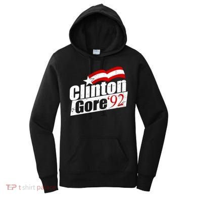 Retro Clinton Gore 1992 Election Women's Hoodie
