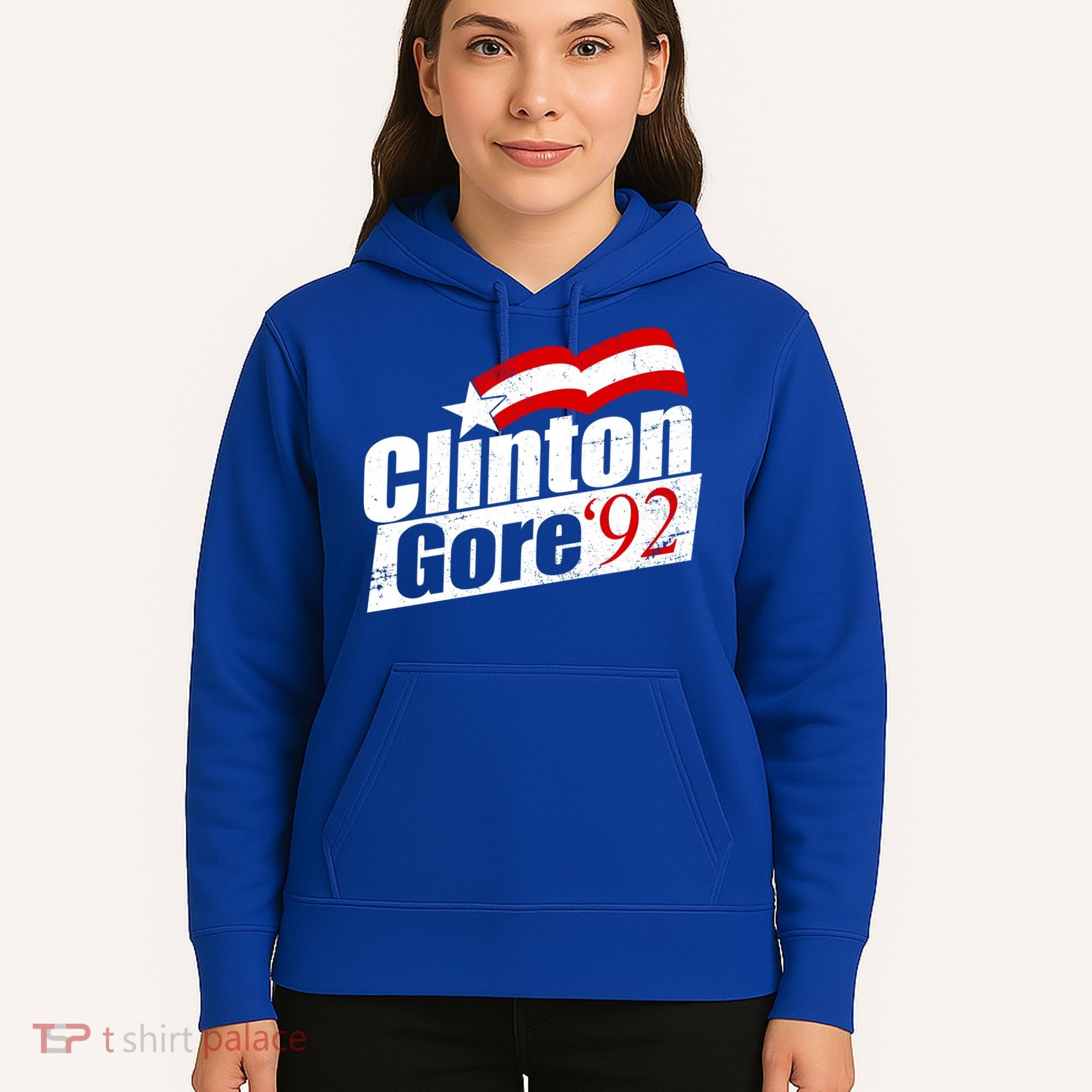 Retro Clinton Gore 1992 Election Hoodie