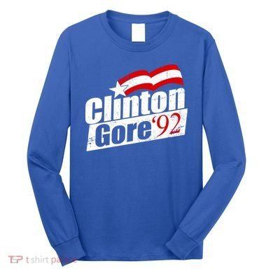 Retro Clinton Gore 1992 Election Long Sleeve Shirt
