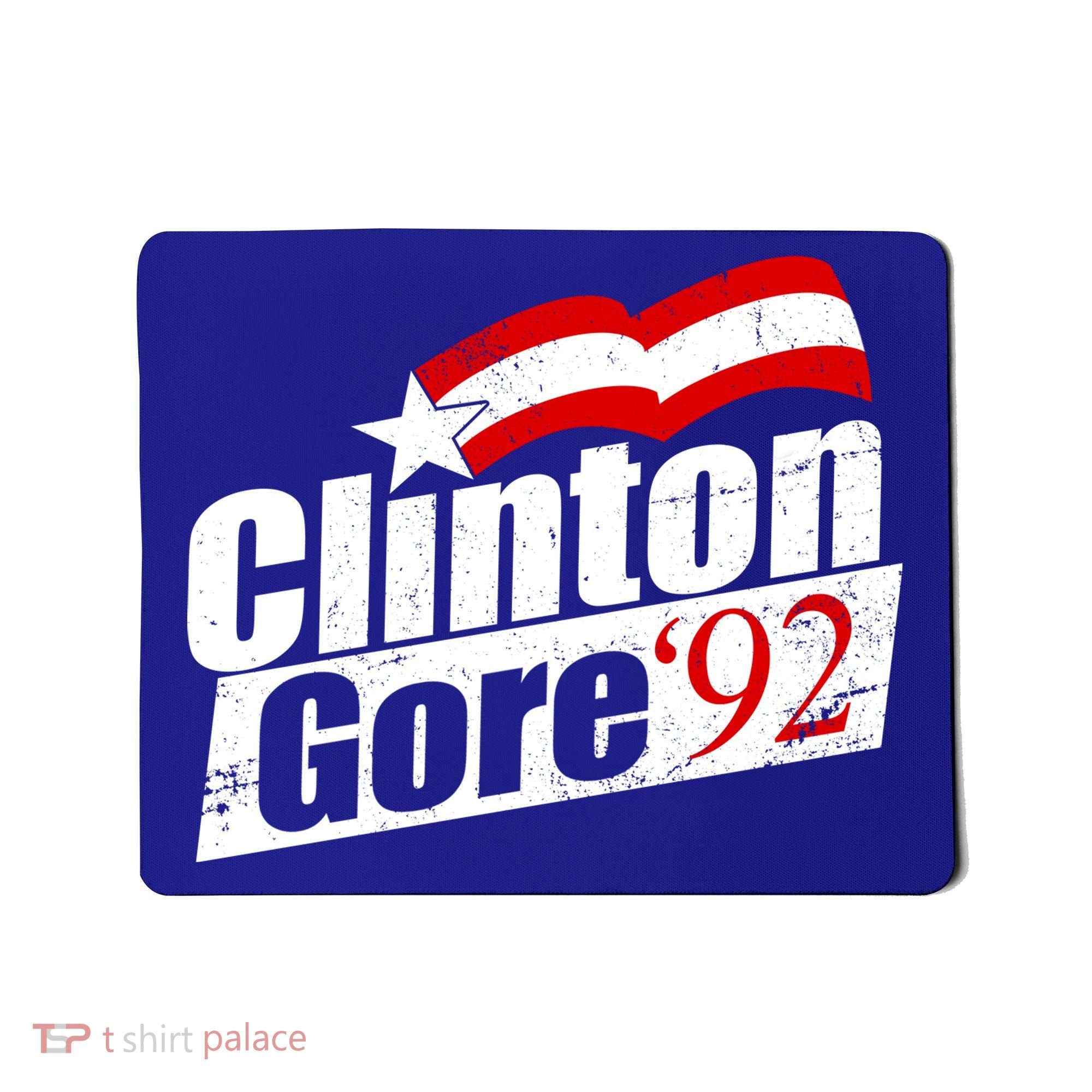 Retro Clinton Gore 1992 Election Mousepad